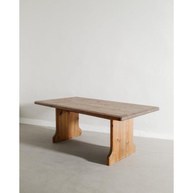 Wood Early Swedish Modern Rectangular Sofa Coffee Table in Pine, 1930s For Sale - Image 7 of 7