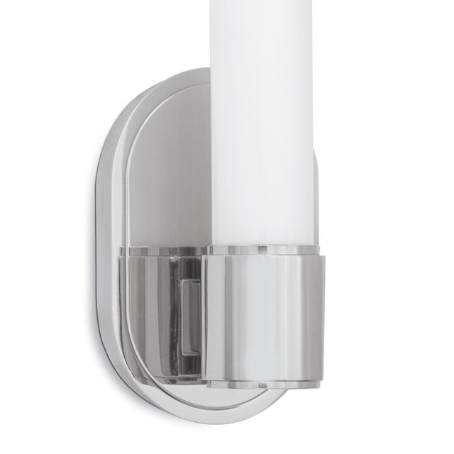 Contemporary Regina Andrew Dixon Cylindrical Sconce Single, Polished Nickel For Sale - Image 3 of 5