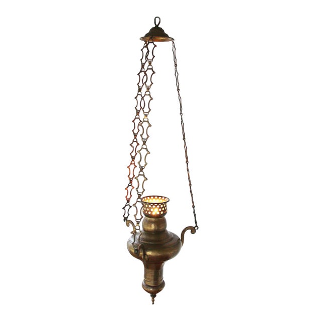 19th CenturyPortuguese Baroque Brass Chandelier For Sale