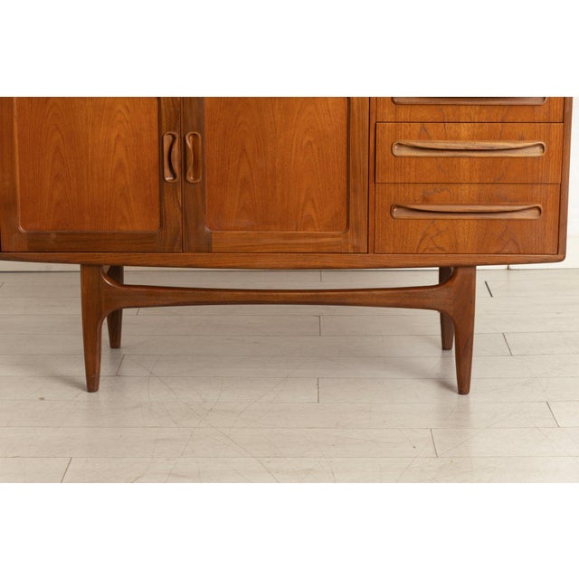 Mid-Century Fresco Highboard with Rattan Front from G-Plan, 1960s For Sale - Image 12 of 17