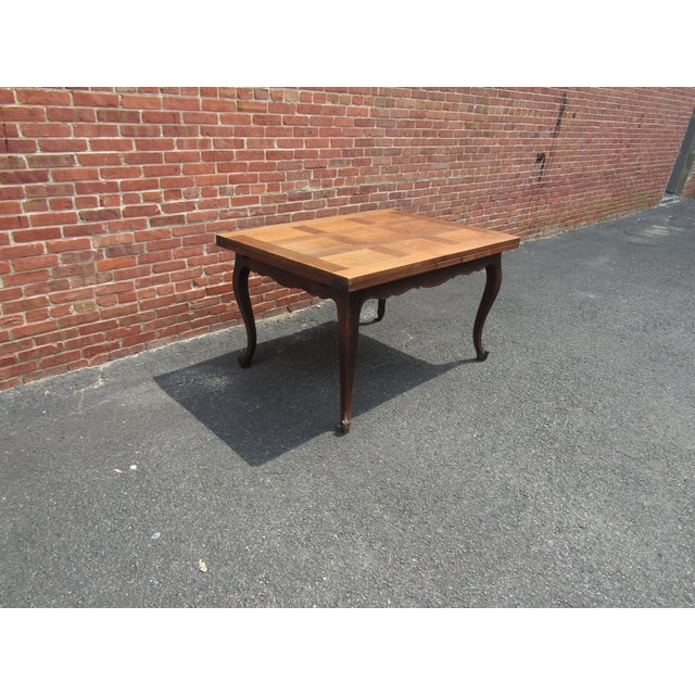 Antique French Oak Draw Leafe Table 1900s For Sale - Image 9 of 9