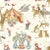 Sanderson Dumbo Wallpaper in Peanut Butter & Jelly - a Sample For Sale