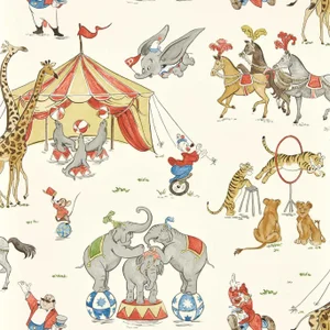 Sanderson Dumbo Wallpaper in Peanut Butter & Jelly - a Sample