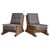 Crafted from richly grained elm, this 1960s French armchair is defined by its architectural frame and low, grounded...