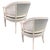Mid 20th Century Vintage Cane Barrel Lounge Chairs – Pair For Sale - Image 5 of 8