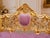 Late 20c Artisan Louis XVI Gold Rose Beech Settee For Sale - Image 4 of 9