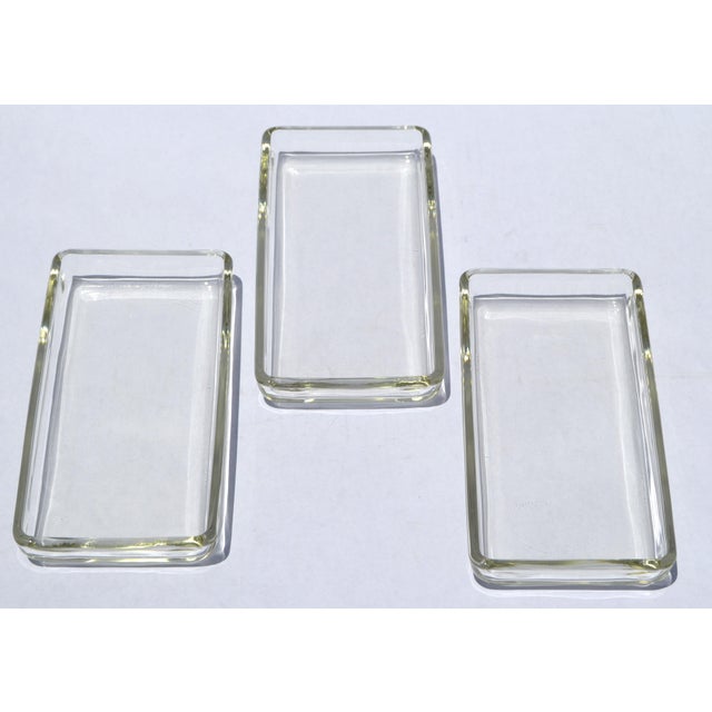 Anchor Hocking 1970s Gucci Style Rectangular Murano Art Glass Serving Dish - Set of 3 For Sale - Image 4 of 12