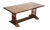 Vintage Hardwood Rectangular Dining Table For Sale