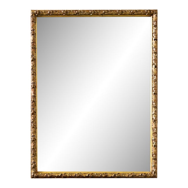 French 19th Century Gilt Mirror of Acorns and Oak Leaves For Sale