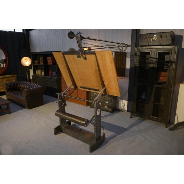 Unic Paris Architect Table by Lucien Sautereau, 1960s For Sale - Image 12 of 17