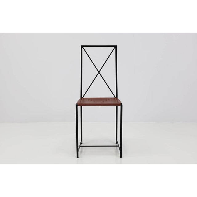 Brutalist Moka Chairs by Asnago & Vender for Flexform, Italy, 1985, Set of 4 For Sale - Image 3 of 12