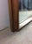 Wood Mid Century Modern Wall Rectangular Wall Mirror With Beveled Walnut Frame For Sale - Image 7 of 12