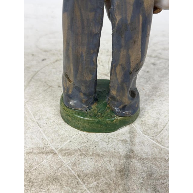 Hand-Painted Porcelain Figurine, Italy, 1940s For Sale - Image 6 of 9