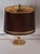 1970s Vintage Table Lamp with Brass Base and Brown-Golden Shade from Schröder & Co., 1970s For Sale - Image 5 of 8