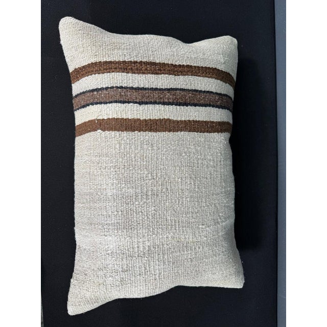 Turkish Hemp Pillow Cushion Natural Beige Brown Pillow Cushion Cover 16" x 24" #30217 Enhance your home decor with our...
