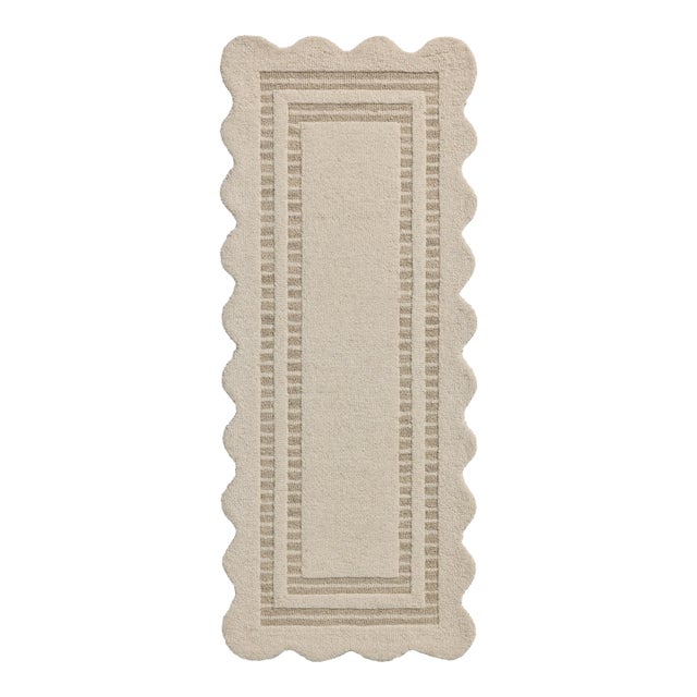 Chris Loves Julia x Loloi Scottie Ivory / Grey 2'-3" x 3'-9" Runner Rug For Sale