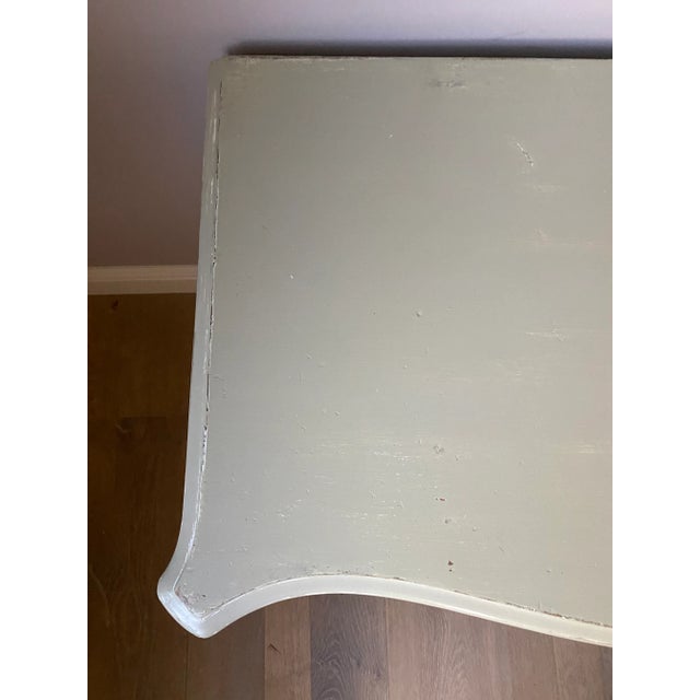 Vintage Celadon Desk With Drawer For Sale In Los Angeles - Image 6 of 13