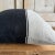 Linen and Wool Pillow in Natural and Black Stripe For Sale - Image 4 of 6