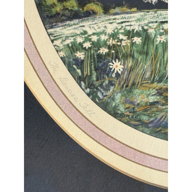 1920's Framed French Artwork "The Daisies Tell" by Marcel Le Boulte For Sale - Image 4 of 8