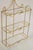 Vintage Gold Gilt Metal Hollywood Regency Scrolling Iron 3 Tier Small Wall Shelf For Sale - Image 4 of 10