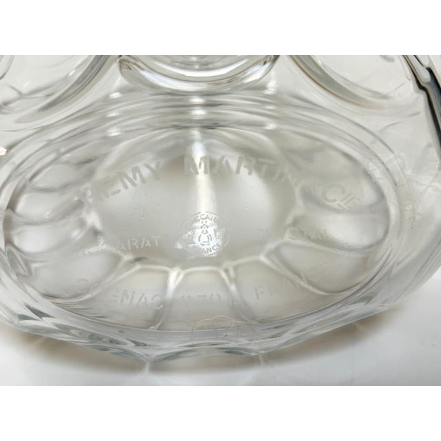 Glass 1960s Baccarat Crystal Rémy Martin “Centaure” Decanter Donut Shell Form France For Sale - Image 7 of 17