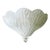 White Venetian Trasparent Graniglia Murano Glass Flush Mount by Simoeng for Simoeng For Sale - Image 8 of 8