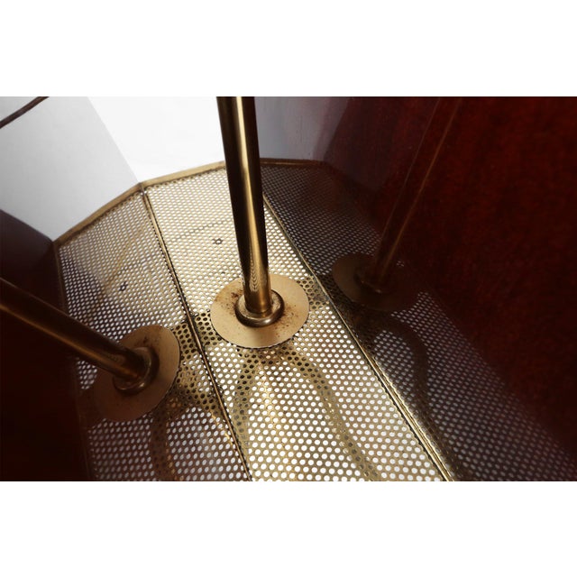 Magazine Rack with Messing Decorations and Feet, France, 1950s For Sale - Image 6 of 12