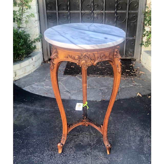 Antique French Provincial Marble Top Occasional Table Chairish