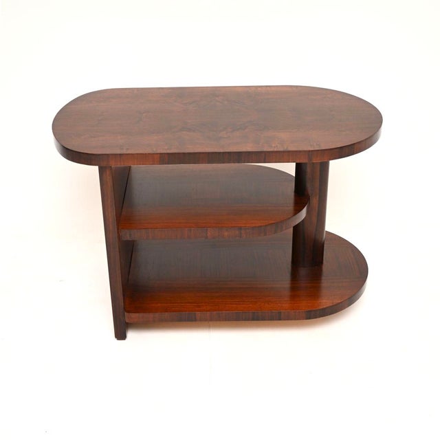 Mid-Century Modern Art Deco Occasional Side Table, 1930s For Sale - Image 3 of 9