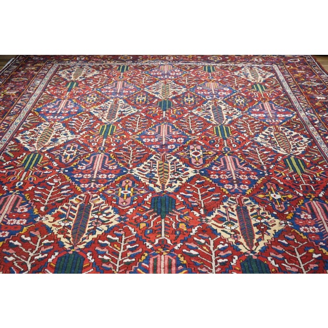 1960s Vintage Bakhtiari Rug 12'2'' x 16'7'' For Sale - Image 9 of 11