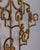 Vintage Italian Wall Coat Rack in Gilt Wrought Iron, 1950s For Sale - Image 9 of 14