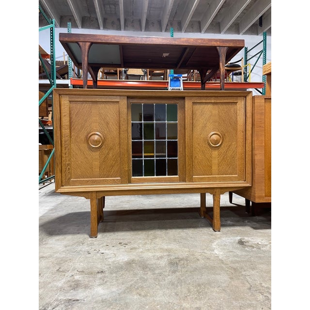 1960s Danish Scandinavian Oak Tall Cabinet or Sideboard For Sale - Image 5 of 10