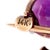 Modern Amethyst and Diamond Brooch, 14k Gold For Sale - Image 3 of 6