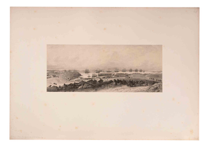 Auguste Raffet, Vue du Port de Sébastopol, Lithograph, 1841
