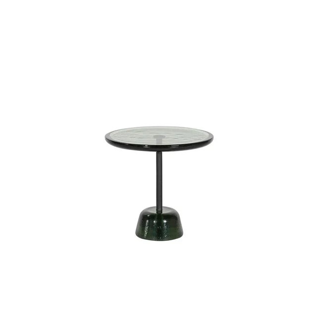 Pina low green black side table by Pulpo Dimensions: D 44 x H 42 cm Materials: glass; brass and steel Also available in...