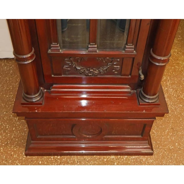 Antique Late 19th Century Victorian Mahogany 9 Tube Tall Case Grandfather Clock For Sale - Image 16 of 17