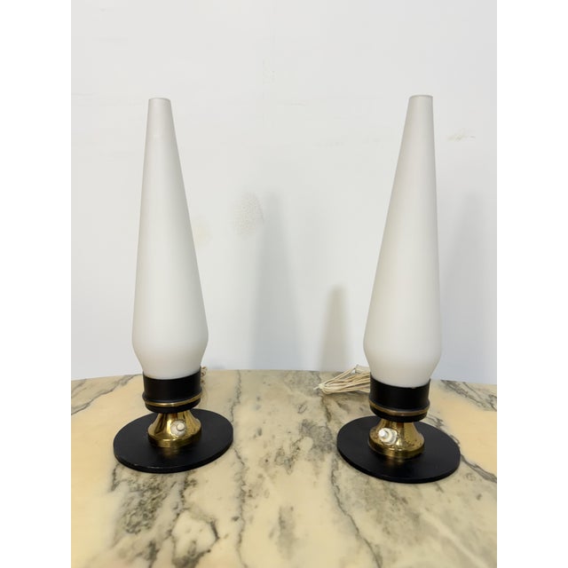 Italian Bedside Lamps in the style of Stilnovo, 1950, Set of 2 For Sale - Image 15 of 15