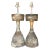 Vintage Rustic Sculptural Turned Wood Table Lamps, Pair For Sale