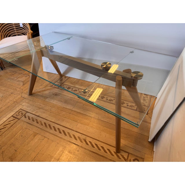Contemporary BoConcept Monza Extendable Glass Dining Table For Sale - Image 3 of 12