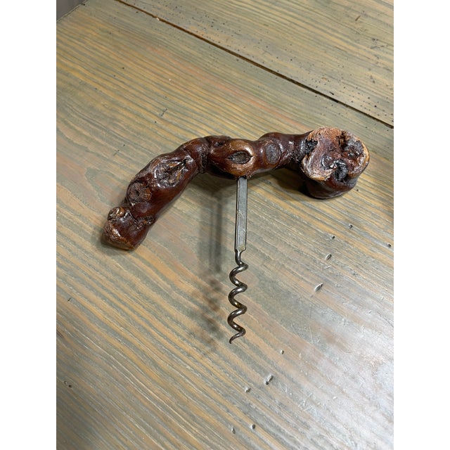 Vintage Mid 20th Century French Natural Grapevine Corkscrew For Sale - Image 13 of 15