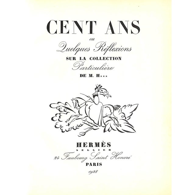Traditional Cent Ans Ou Quelques Reflexions Sur La Collection Particuliere De m.h Hermes 1928 Hermes Sellier Paris For Sale - Image 3 of 11