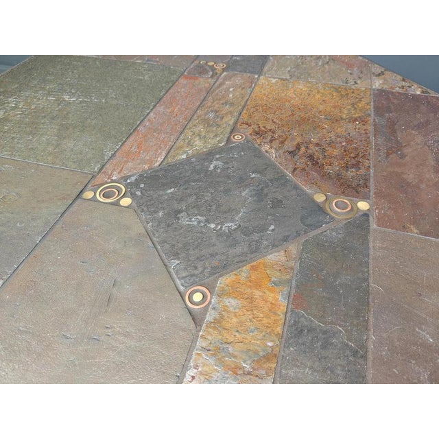 Brutalist Coffee Table attributed to Paul Kingma, 1980s For Sale - Image 3 of 12