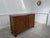 Charming small antique wooden sideboard with splayed legs by René Gabriel. This piece is in the post-war reconstruction...