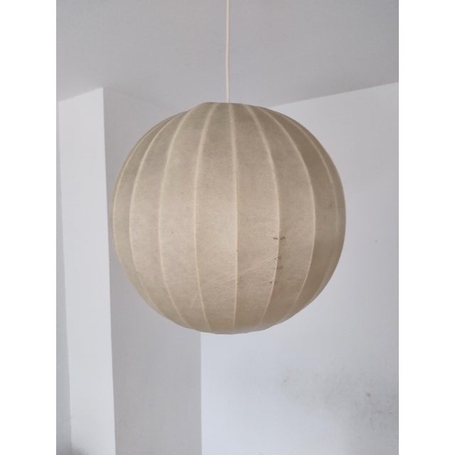 Large Mid-Century Modern Cocoon Pendant Lamp, 1950 For Sale - Image 4 of 10
