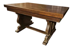 Table Extendable With Carved Detail