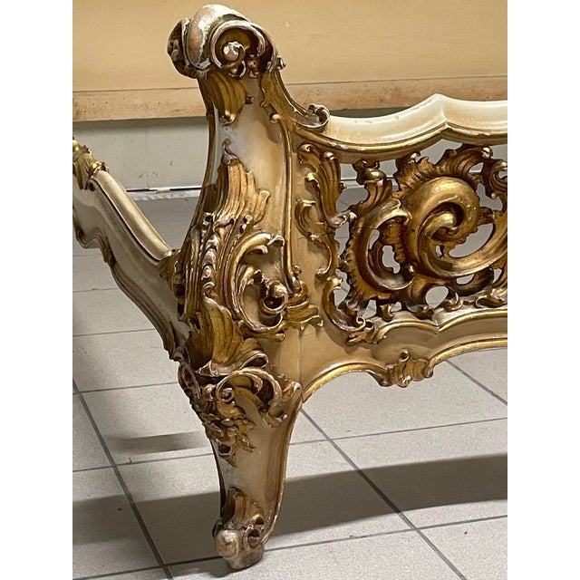 Baroque Louis XV Double Bed, Italy, 1940s For Sale - Image 3 of 18