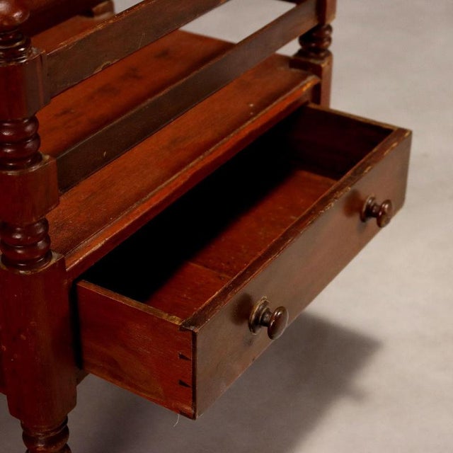 Vintage Mahogany Magazine Rack For Sale - Image 6 of 8