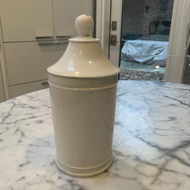French Antique French Apothecary Jar For Sale - Image 3 of 4