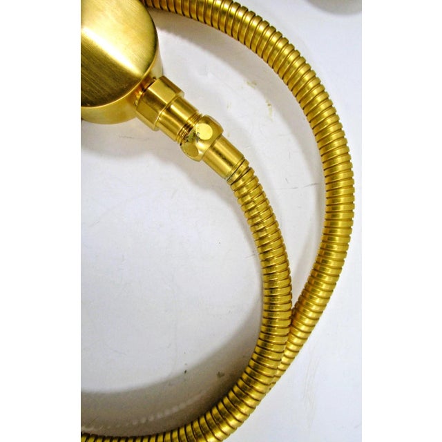 Metal Sherle Wagner Gold Plated Knurled Hand Shower With Hose 0832sply-Gp For Sale - Image 7 of 10