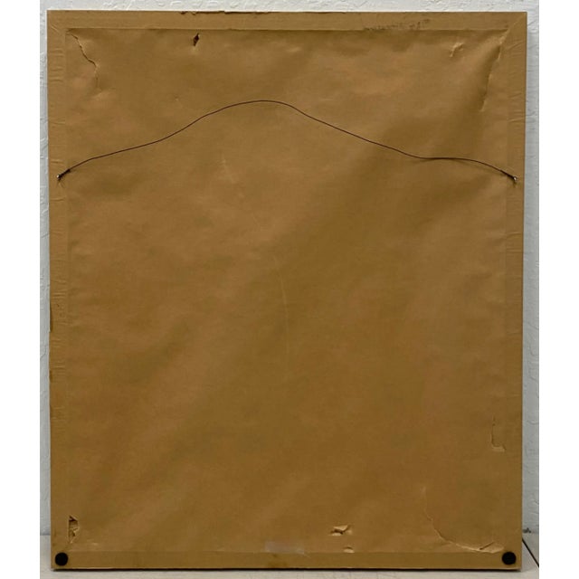 Gray Vintage European School Hand Colored Lithograph C.1940s For Sale - Image 8 of 9